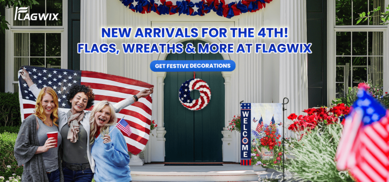 FLAGWIX Rose Patriotic Wreath Memorial Veterans Day 4th Of July Independence Day Decorations