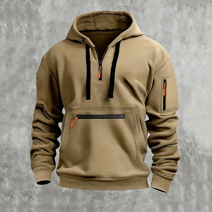 Men'solid Color Hoodies Tops
