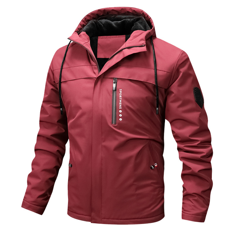 Men's Hooded Multi-Pocket Padded Jacket