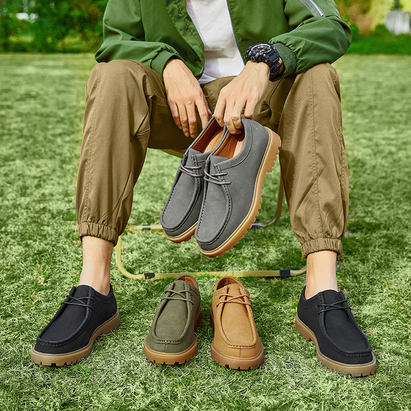 Men's Men's Work Shoes Retro Casual Leather Shoes
