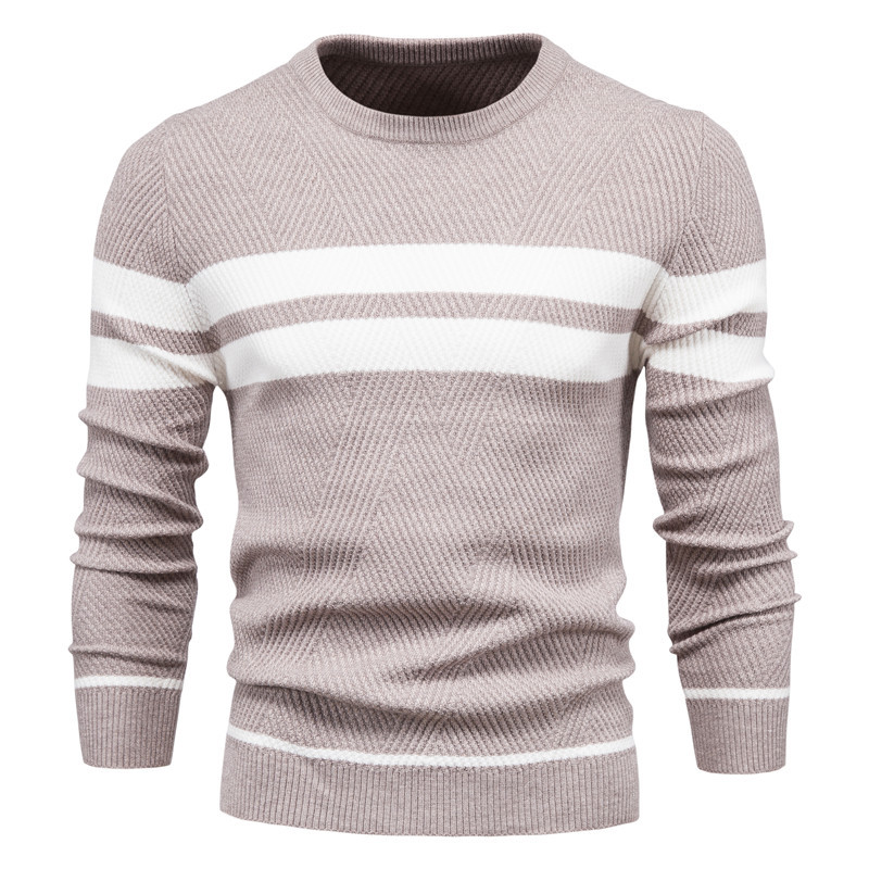 Men's Striped Long Sleeves Sweater