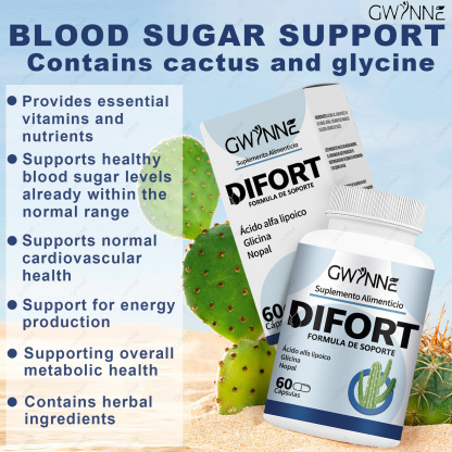 Gwynne Difort, Calmante, Reduce El Azúcar En La Sangre, Life Extension 60 Cápsulas