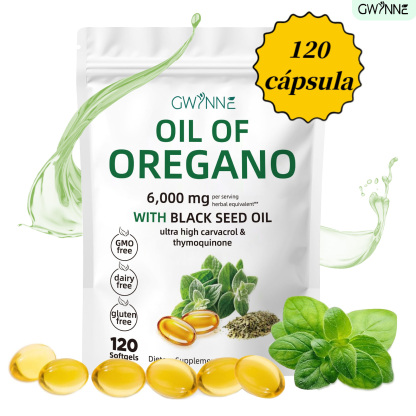 Gwynne Micro Ingredients Aceite De Orégano Cápsulas Oil Of Oregano Blandas 6000mg Por Dosis 120 Cápsulas