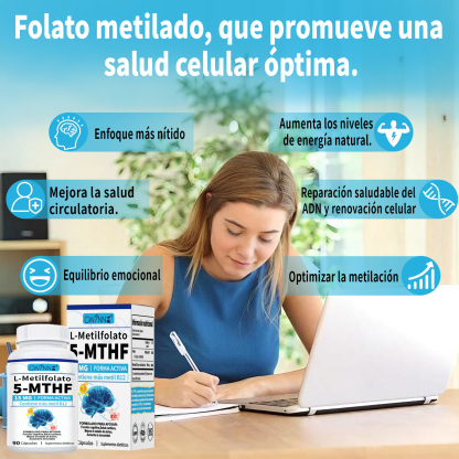 Gwynne L-metilfolato 15mg Plus Metil B12 Cofactor,alta Potencia,forma Activa De 5-mthf,soporta El Mood,metilación Y Cognición,90 Cápsulas,formas Bioactivas De Vitamina B12