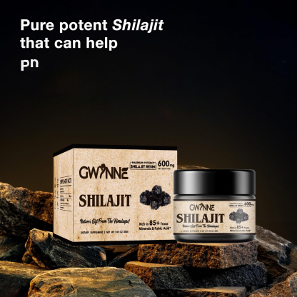 Gwynne Shilajit resina natural pura orgánica del himalaya 600g 3pcs color blanco