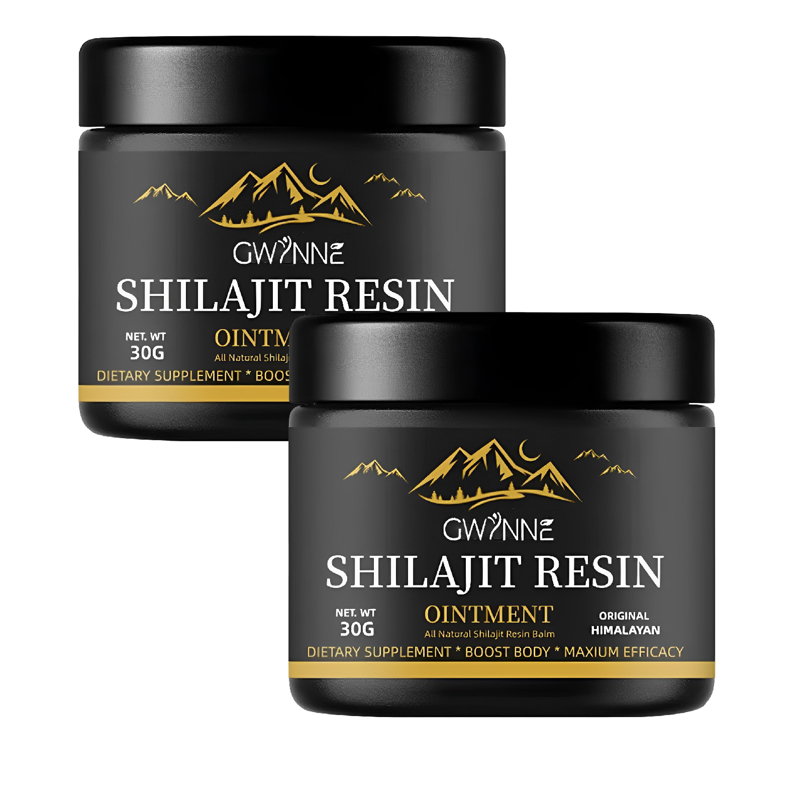 Gwynne Himalayan Shilajit Shilajit Resina Natural Pura Orgánica Del Himalaya 600mg 2pcs Sin Sabor