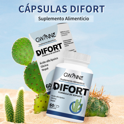 Gwynne Difort, Calmante, Reduce El Azúcar En La Sangre, Life Extension 60 Cápsulas