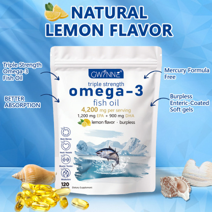Gwynne Super Omega 3 4200mg,120 Cápsulas Con Epa,dha