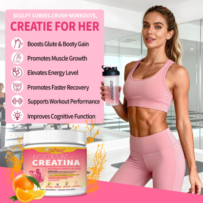 Gwynne Suplemento De Creatina Para Mujeres 269g-5000mg De Creatina,con Colágeno,mioinositol Y Bcaa,apoya El Desarrollo Muscular,la Elasticidad De La Piel,el Cabello Saludable Y Las Uñas