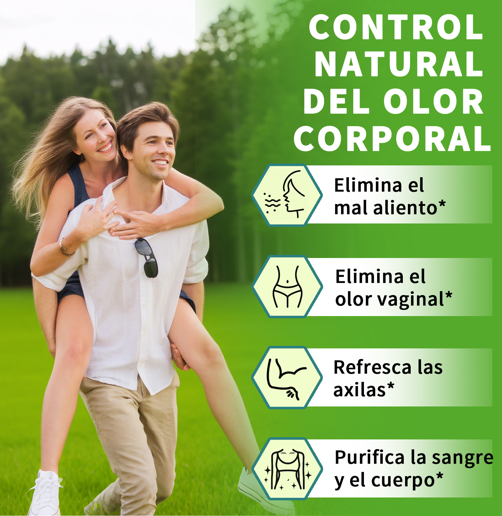 Gwynne Boody Magic Tabletas De Clorofila Natural Para El Olor Corporal Femenino Contiene 450 Mg De Clorofila Y Chlorella, Suplemento Desodorante Corporal Para Hombres Y Mujeres,60 Cápsulas