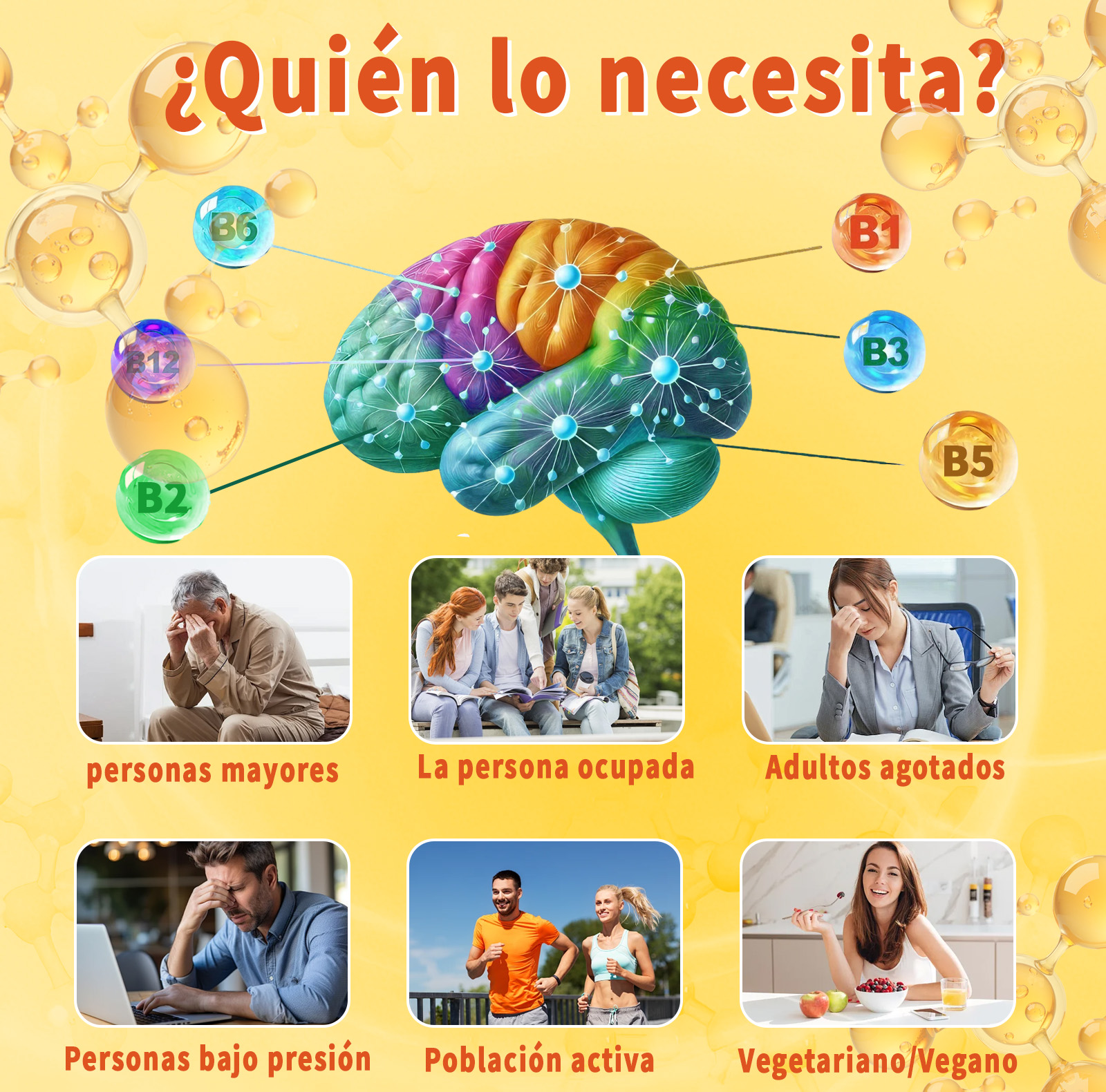 Gwynne Complejo De Vitamina B,receta 12 En 1,con Vitamina C,b2,b12,b1,b3,b5,b6,colina,magnesio Y Inositol, Apoyo Energía,cerebral Y Cardíaco,90 Cápsulas
