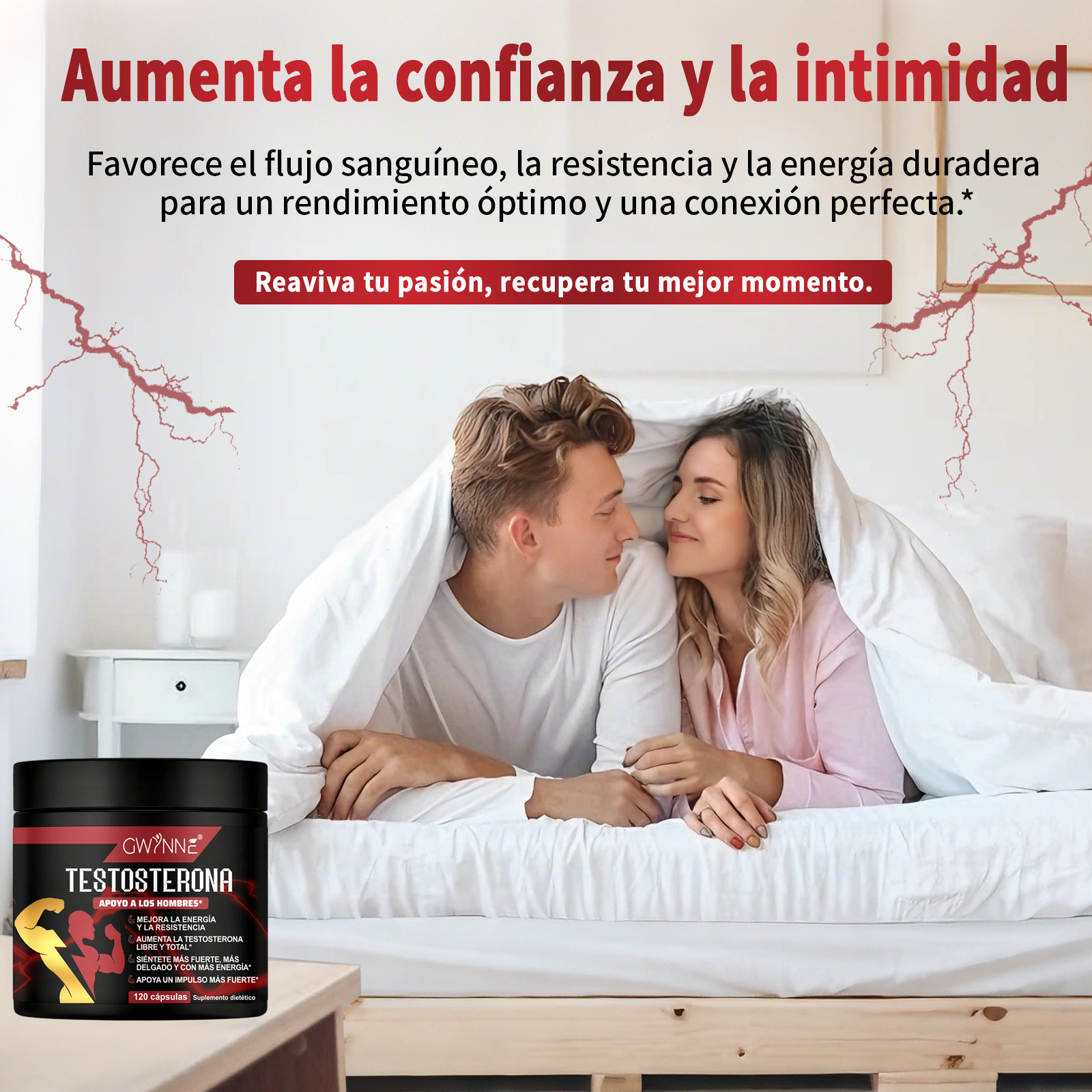 Gwynne Testosterone Supplement Para Hombres,con Extracto De Raiz De Tongkat Ali 500mg,maca,arginina,creatina,ayuda Crecimiento Muscular,recuperación,conducción Y Resistencia,120capsules