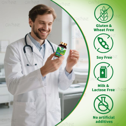 Gwynne Lutein Eye Vitamin Supplement 90 Cápsulas Suplemento Nutricional Para La Salud Macular Y El Ojo Seco Con Luteína, Zinc, Vitamina C/e Y Zeaxantina