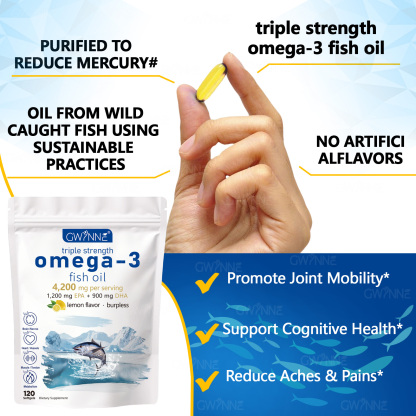 Gwynne Super Omega 3 4200mg,120 Cápsulas Con Epa,dha