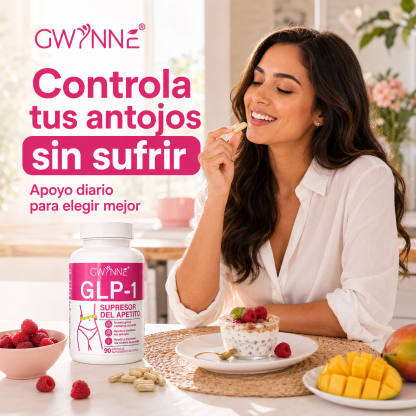 Gwynne Suplementos De Supresor Del Apetito Glp-1,con Cetonas De Frambuesa,mango Africano,apoya El Metabolismo, La Absorción Nutricional,inhibición Del Apetito Y La Digestión,90 Cápsulas
