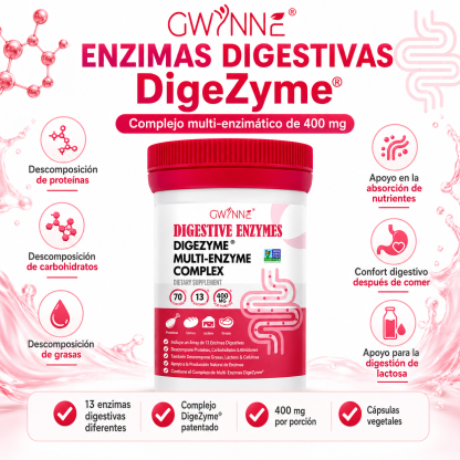 Gwynne Paquete Avanzado Salud Intestinal:Vaginal probióticos 60 Billion De Ucf 70Cápsula Y Enzimas Digestivas 400mg 70Cápsula,para Salud Digestiva Y Salud Intestinal,apoya El Estreñimiento Ocasional