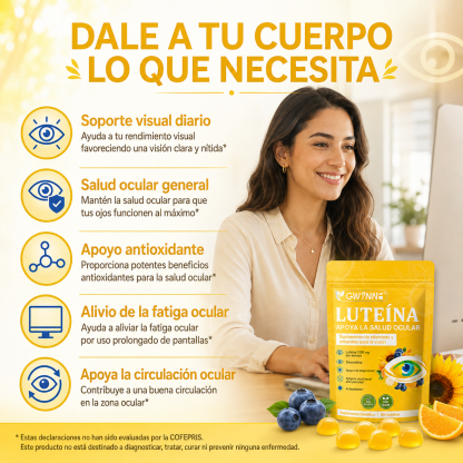 Gwynne Gummies De Luteína 60 Gummie,suplemento De Vitaminas Y Minerales Oculares Con 40mg De Luteína Y 8mg De Zeaxantina,vitaminas Gomosas Para El Apoyo A La Salud Ocular