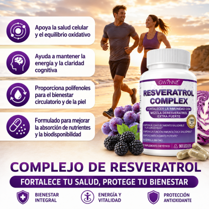 Gwynne Resveratrol Supplement 1800 Mg Complejo Antioxidante 90 Cápsulas,píldoras De Resveratrol Para Envejecimiento Saludable,apoyo A La Salud General,sistema Inmunológico,función Cerebral