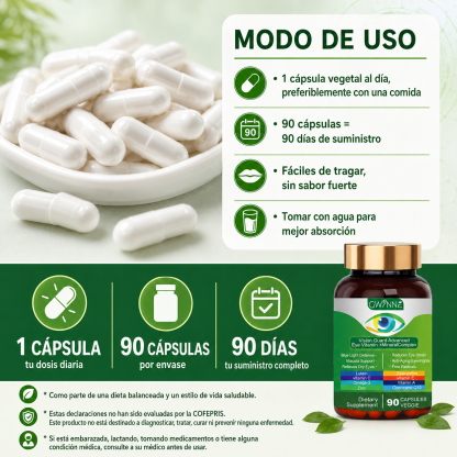 Gwynne Lutein Eye Vitamin Supplement 90 Cápsulas Suplemento Nutricional Para La Salud Macular Y El Ojo Seco Con Luteína, Zinc, Vitamina C/e Y Zeaxantina