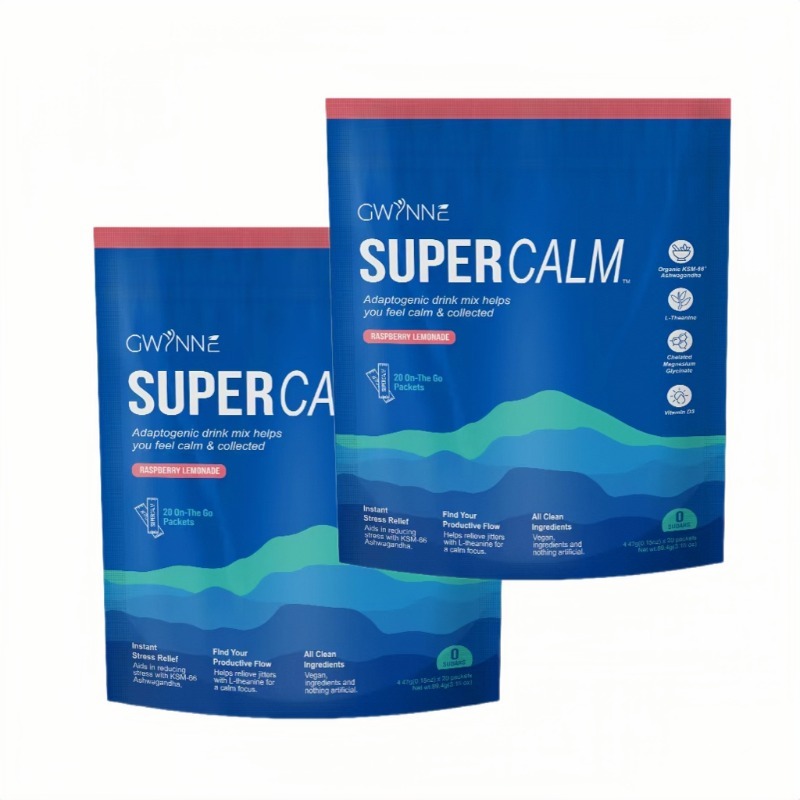 F Bebidas En Polvo Supercalm Suplemento Gwynne 2pcs