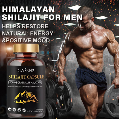 Gwynne Gomitas De Shilajit 60 Unidades Sabor A Frambuesa Y Sandía + Charaji Cápsulas 60unidades 2pcs