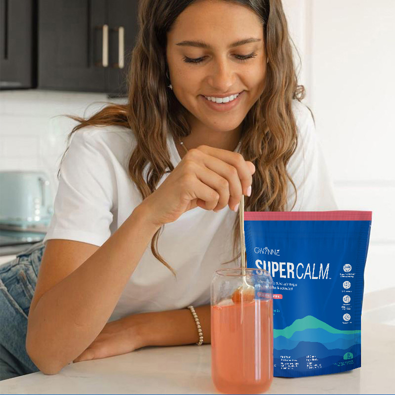 Mezcla De Bebidas En Polvo Supercalm Suplementos Frambuesa E