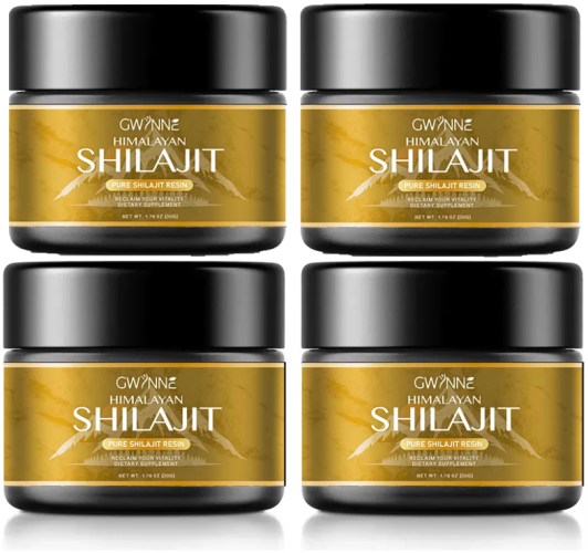 Gwynne Resina De Shilajit Natural Pura Orgánica Del Himalaya Color 4pcs