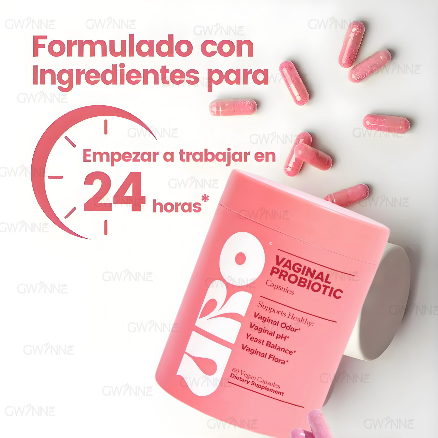 Probiotics for Women, Daily Care, New Update - Love Yourself More, Multiple Strain Probiotics Regulate Normal Daily Activities, Take Care, 60 Vegetable Capsules, Daily Multistrain Care, Promotes Digestive Health Care.