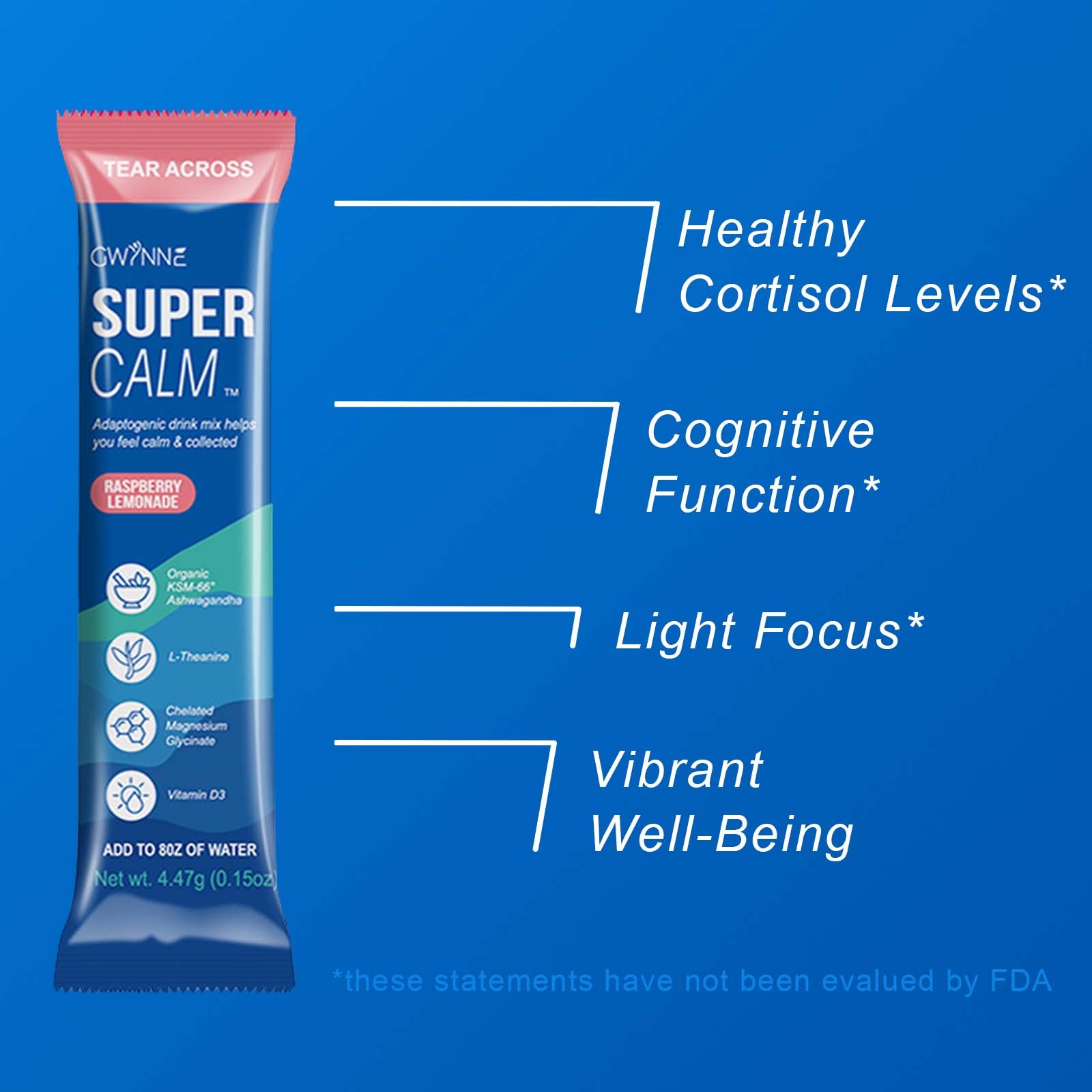 Mezcla De Bebidas En Polvo Supercalm Suplementos Frambuesa E