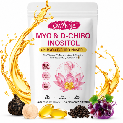 GWYNNE Myo-inositol Y D-chiro Inositol 300 Cáps
