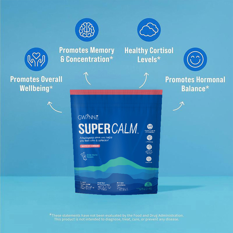 F Bebidas En Polvo Supercalm Suplemento Gwynne 2pcs