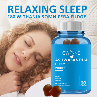 Gwynne Gominolas De Vitaminas Con Sabor A Bayas Mixtas,reduce El Estrés, Favorece El Sueño Y Mejora La Calidad De Vida 60 Gominolas