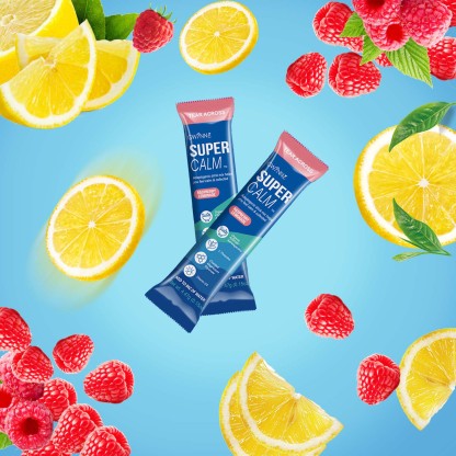 Mezcla De Bebidas En Polvo Supercalm Suplementos Frambuesa E