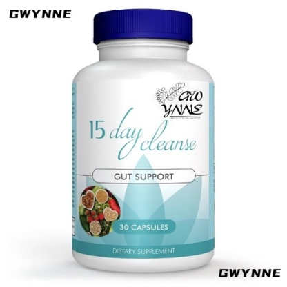 Gwynne 15 Day Cleanse Advanced Detox Formula Detox Intestino 30 Cápsulas sin sabor embotelladas