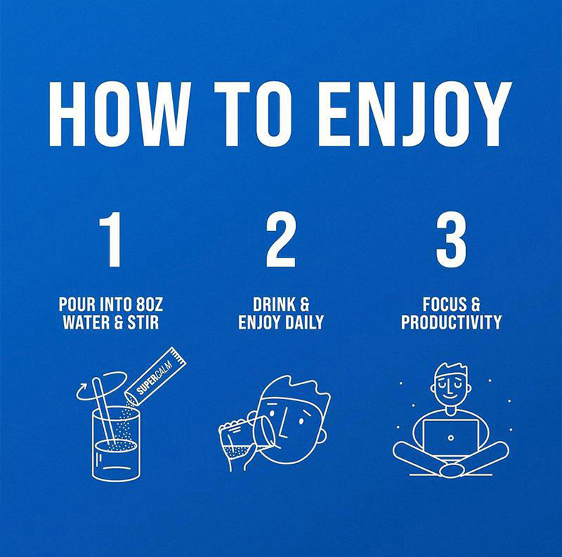 F Bebidas En Polvo Supercalm Suplemento Gwynne 2pcs