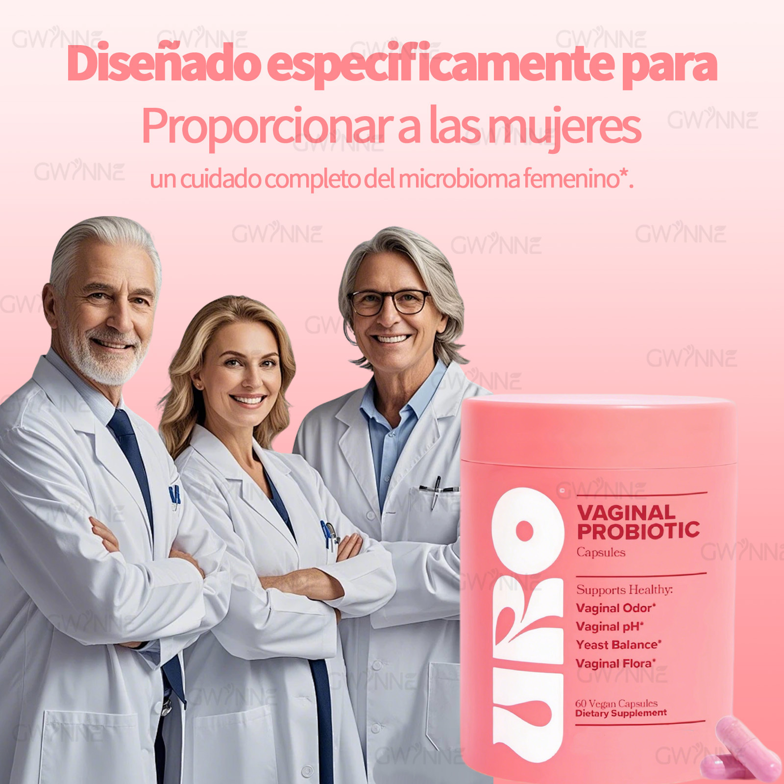 Probiotics for Women, Daily Care, New Update - Love Yourself More, Multiple Strain Probiotics Regulate Normal Daily Activities, Take Care, 60 Vegetable Capsules, Daily Multistrain Care, Promotes Digestive Health Care.