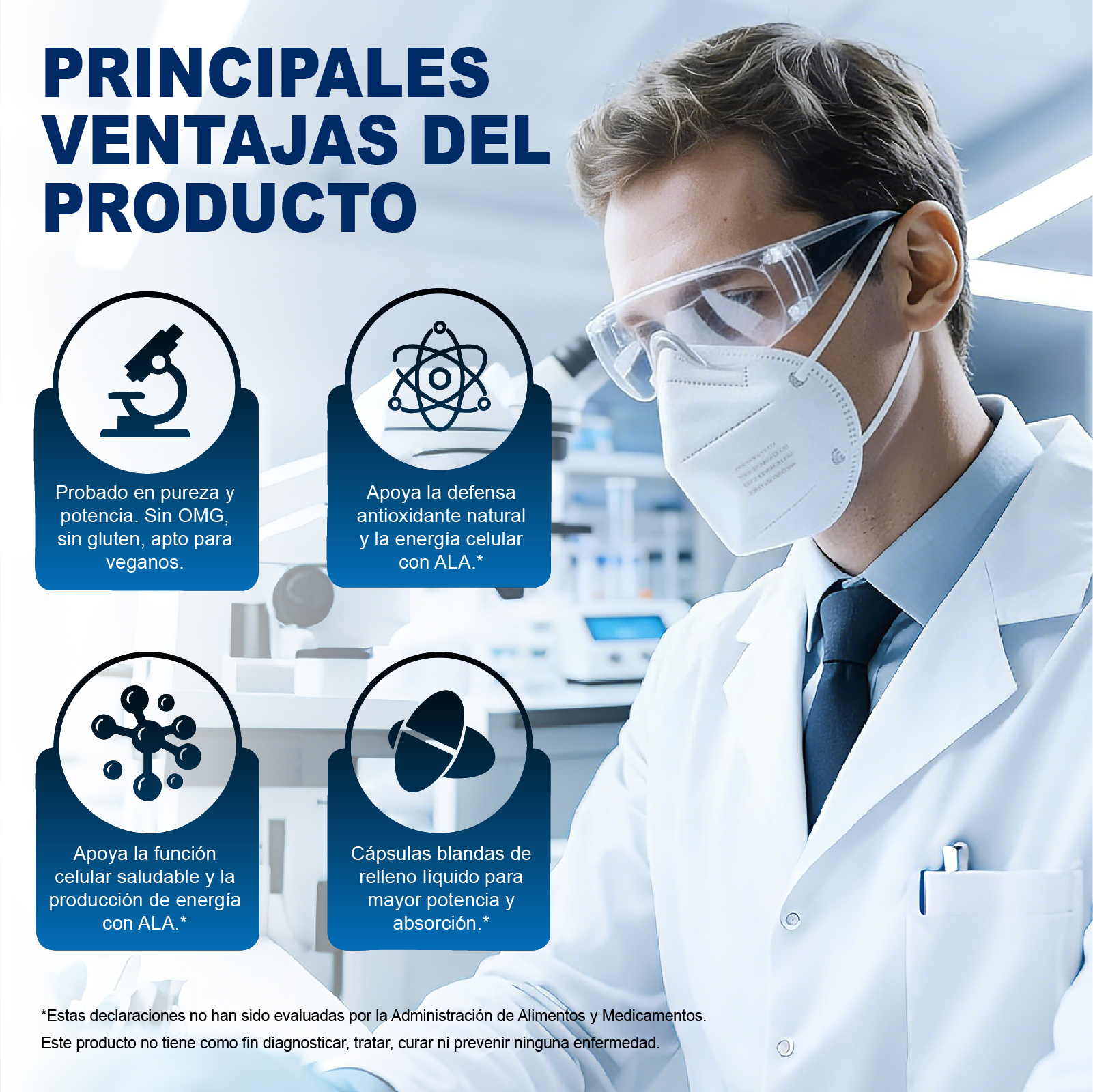 Gwynne 4 En 1 Ácido Alfa Lipoico 600mg 300 Cápsulas blandas,suplemento Antioxidant,con B1,b12 Y Benfotiamina 