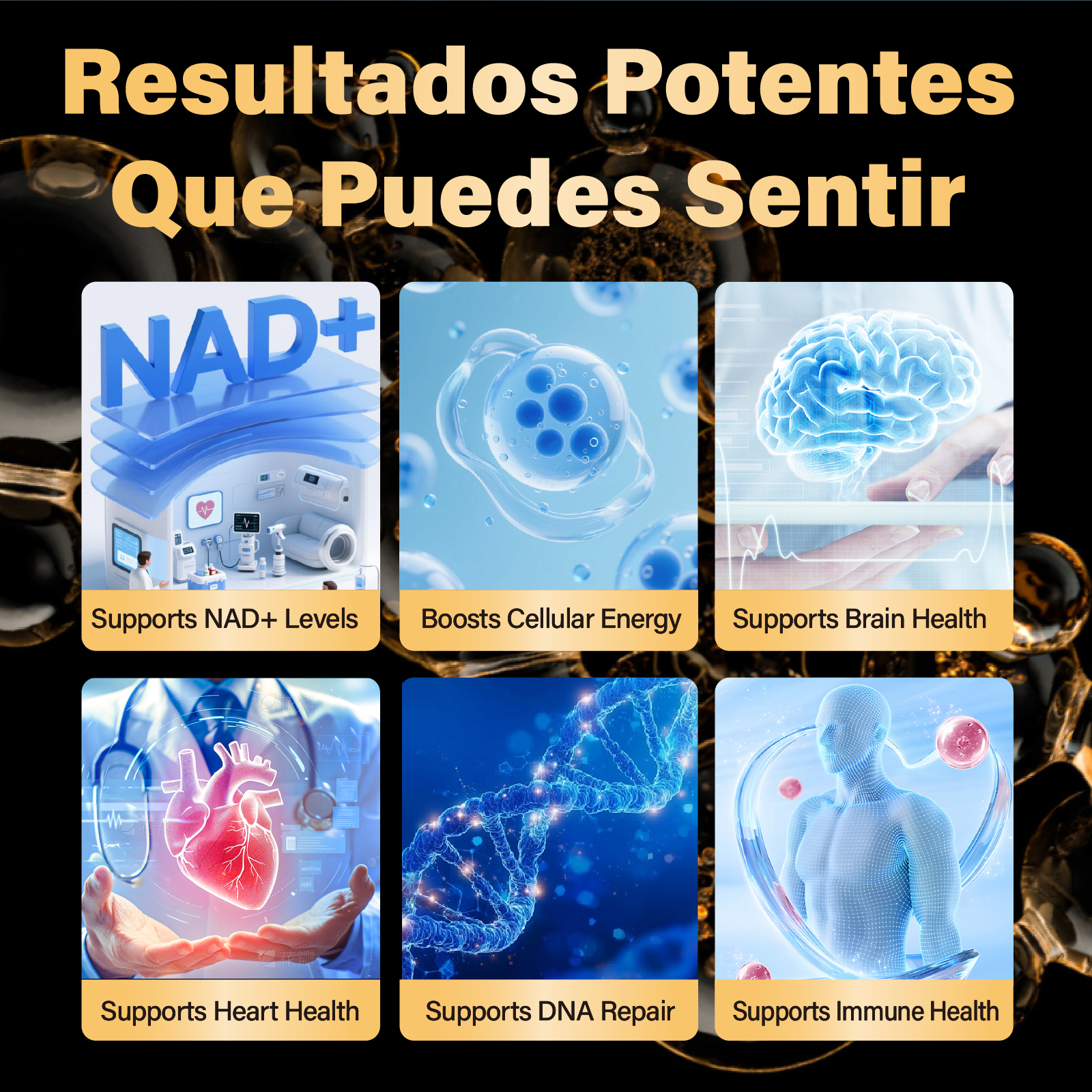 Gwynne Nmn Resveratrol 10 En 1 Complejo 1200mg Suplemento Con Resveratrol,coq10 Y Glutatión,aumentar La Energía Celular, Apoyar La Salud Cerebral Y El Anti-envejecimiento,120 Cápsulas