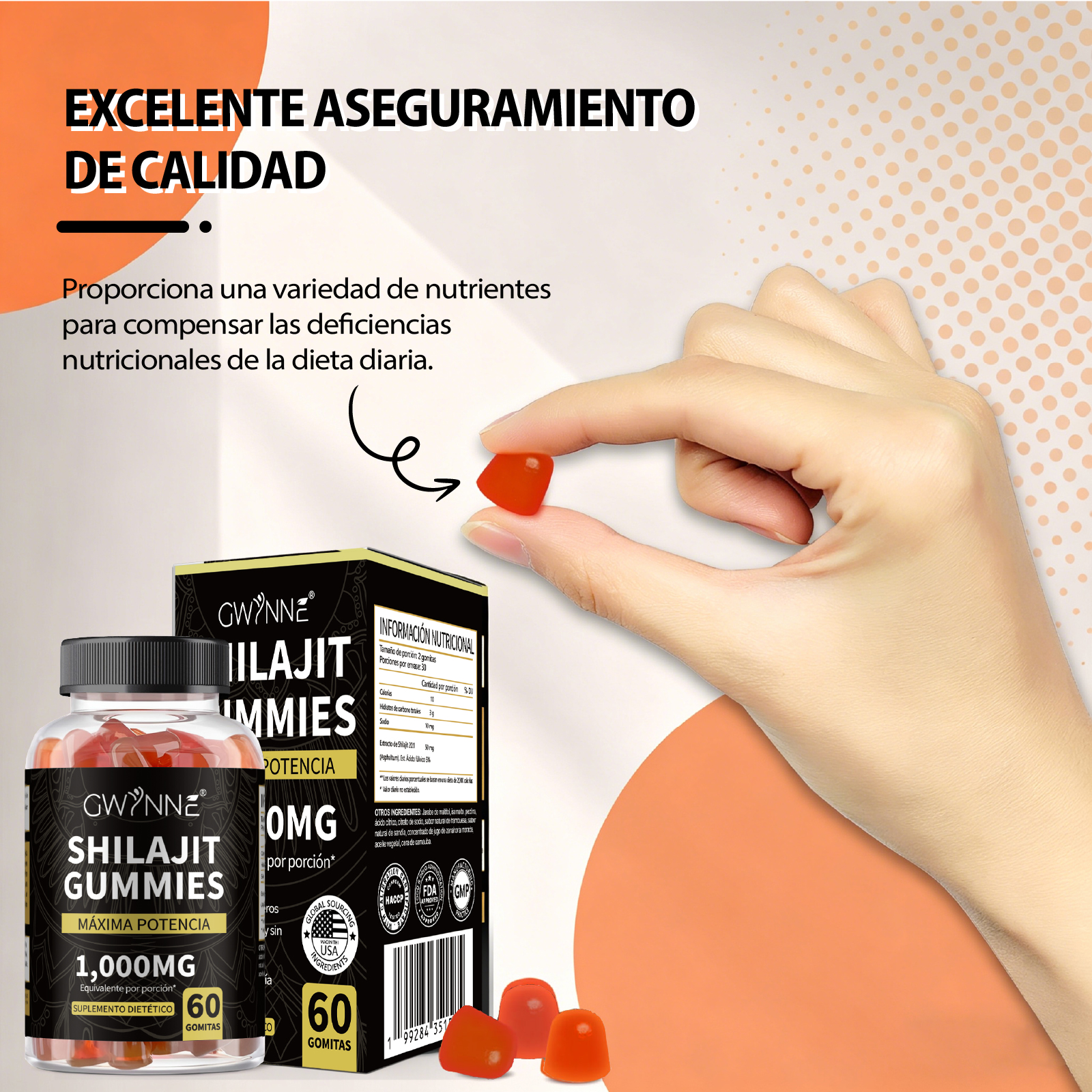 1. Recarga tu vida con la resina de shilajit del Himalaya, que ofrece una sensación de fuerza y energía gracias a sus propiedades nutricionales. Contiene más de 85 oligoelementos y ácido fúlvico, lo que favorece una mejor absorción de minerales y contribu