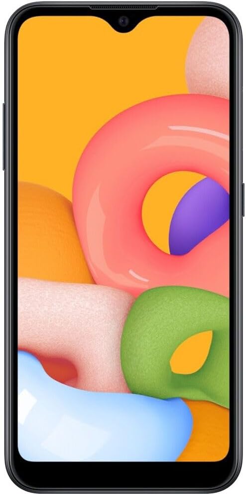 Samsung Galaxy A01 16GB 1SIM US Version Unlocked Cell Phone,5.7 Inches,Black