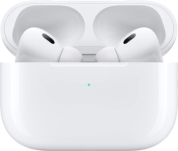 Apple AirPods Pro 2 Wireless Earbuds, Bluetooth Headphones, Active Noise Cancellation, Hearing Aid Feature, Transparency, Personalized Spatial Audio, High-Fidelity Sound, H2 Chip, USB-C Charging
