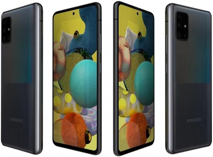 SAMSUNG Galaxy A51 128GB,Android Smartphone,4+128GB Storage,Long-Lasting Battery,Black,Android 10.0,6.5 Inches