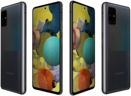SAMSUNG Galaxy A51 128GB,Android Smartphone,4+128GB Storage,Long-Lasting Battery,Black,Android 10.0,6.5 Inches