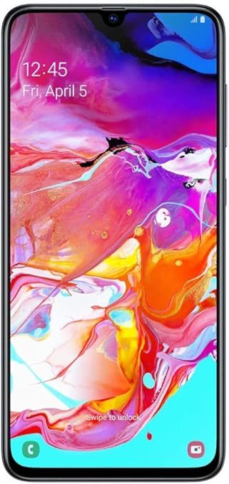 SAMSUNG Galaxy A70 6+128GB 6.7 inch Screen,Android 9.0,Unlocked Cell Phone,Black Smartphone