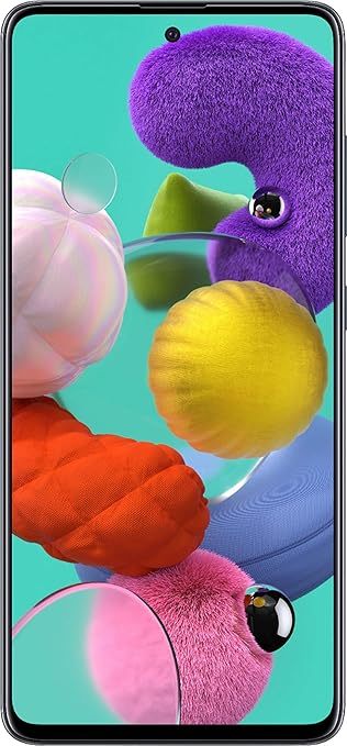 SAMSUNG Galaxy A51 128GB,Android Smartphone,4+128GB Storage,Long-Lasting Battery,Black,Android 10.0,6.5 Inches