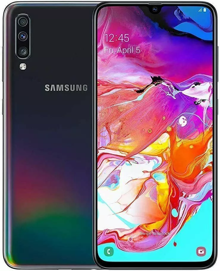 SAMSUNG Galaxy A70 6+128GB 6.7 inch Screen,Android 9.0,Unlocked Cell Phone,Black Smartphone