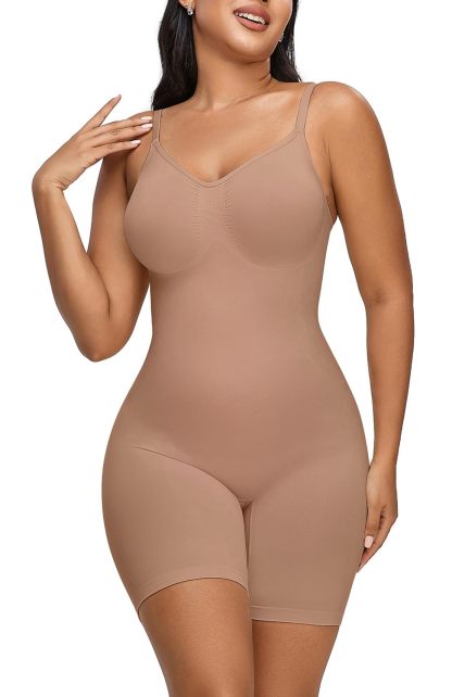  Bodysuit for Women Seamless Shapewear Tummy Control Sculpting Body Shaper Butt Lifter