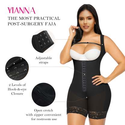  Fajas Colombianas Moldeadoras Shapewear Tummy Control for Women Butt Lifter with Zipper Crotch Faja Body Shaper