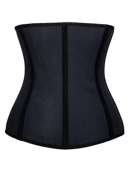 Cintura dimagrante in lattice traspirante da donna con 9 stecche in acciaio e 3 file di ganci