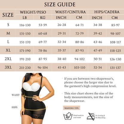  Fajas Colombianas Shapewear for Women Tummy Control Post Surgery Compression Garment with Zipper Crotch